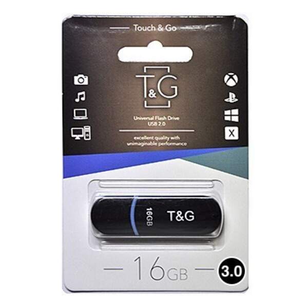 Usb флеш T&G 012 Jet series  16 Gb Black (шт.)