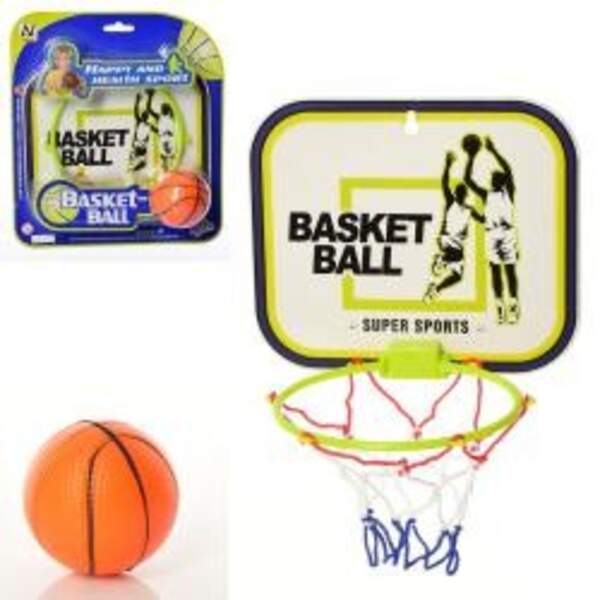 Баскетбольне кільце MR 0603 (36шт) щит (пласт) 20-17см, кільце 14,5см, м'яч 6см, лист, 23-25,5-6,5см (шт.)