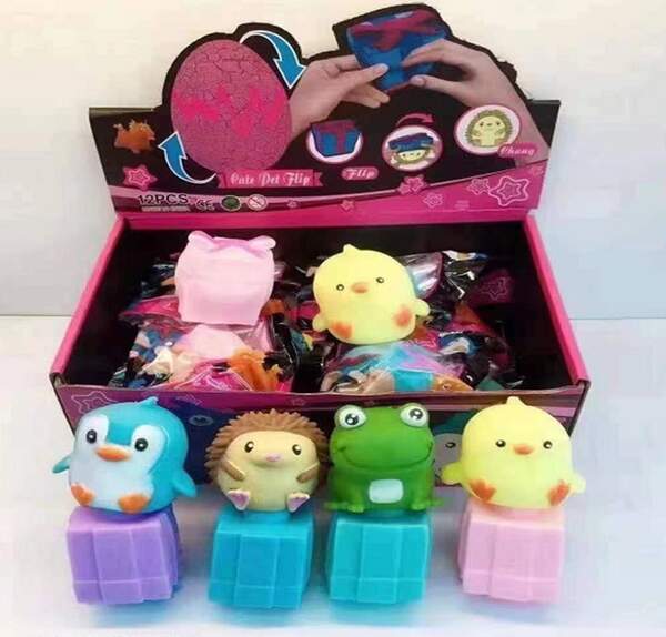 Іграшка-сюрприз AN6713 (288шт) тварини, 4 види 12 шт в дисплей боксі - 26 * 18 * 10.5 см, р-р іграшк (шт.)