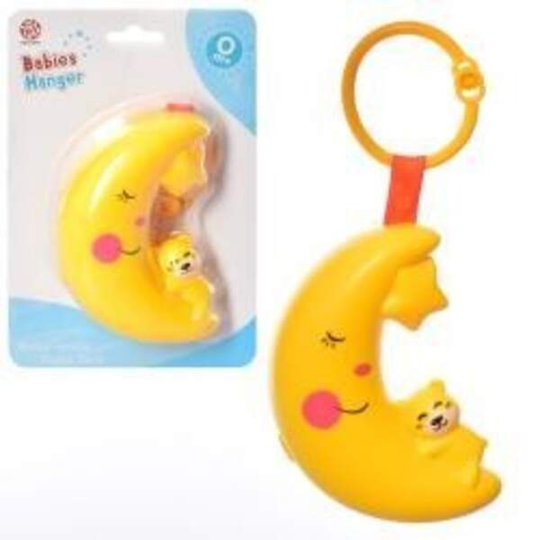 Підвіска на коляску HX10812-A (40шт) 19см, місяць, світло, на бат(табл), на листі, 13-19-5см (шт.)