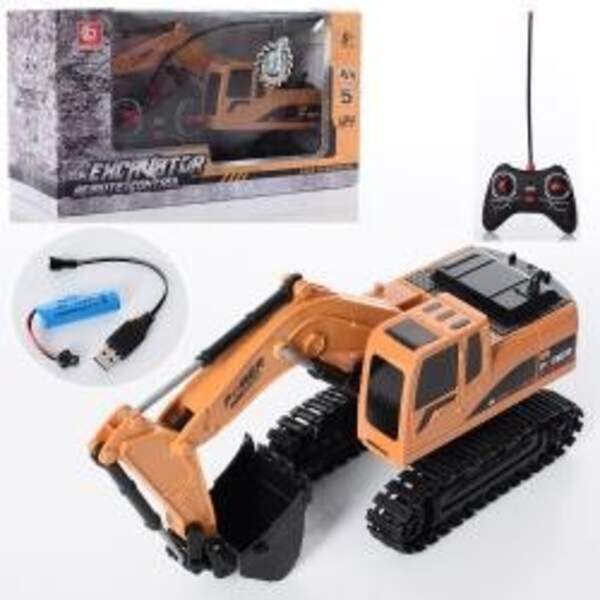 Екскаватор BC1022 (18шт) р/к, акум, 24см, 1:24, світло, рухомий ківш, USBзар, в кор-ці, 28,5-15-12с (шт.)