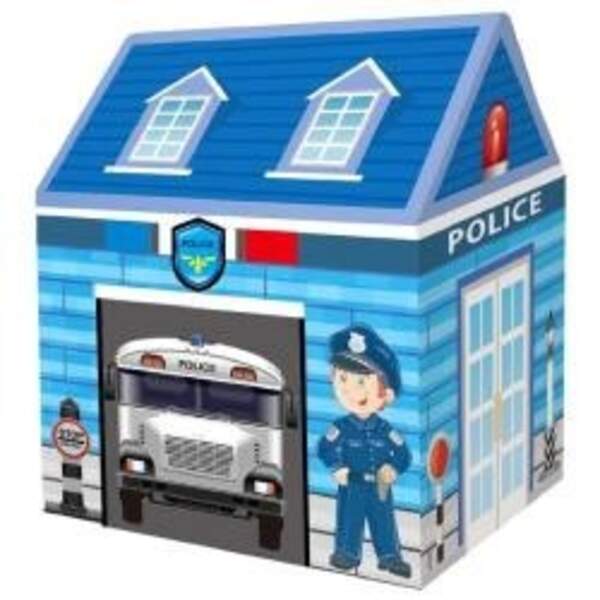 Намет MR 0626 (6шт) будиночок, поліція, 100-73-107см, 1вхід на липучках, на кілочках, в сумці, 54-17 (шт.)