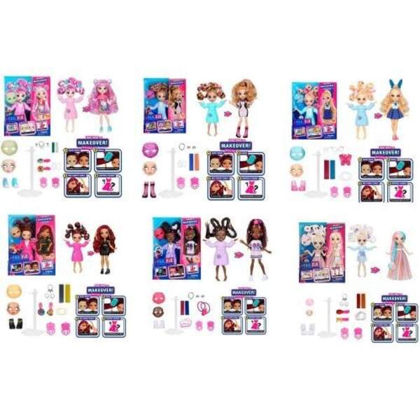 Лялька 3666-1-2-3-4-5-6 (42шт) FF, шарнір, 26см, знімна особа, маска, наряд, крейда, 6в, в кор-ці, 2 (шт.)