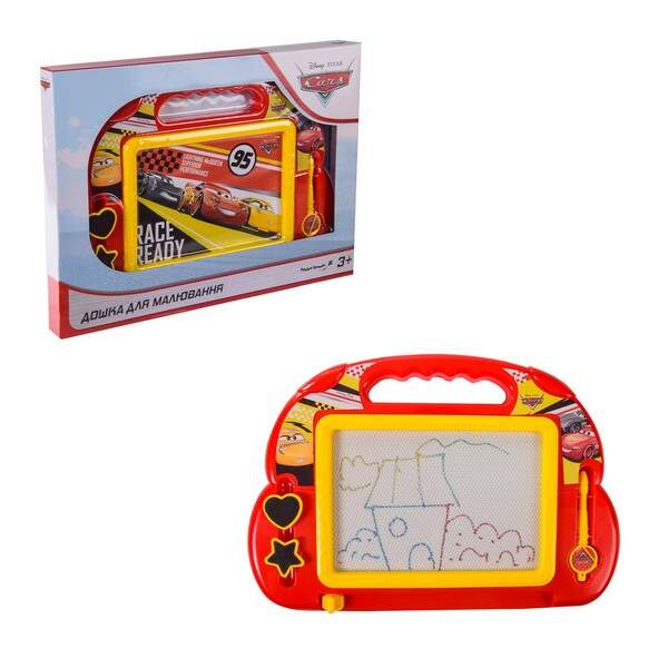 Дошка магнітна Disney "Cars" D-3403 (48шт/2) для малювання, кольорова, в коробці - 38*3*28 см, р-р і (шт.)