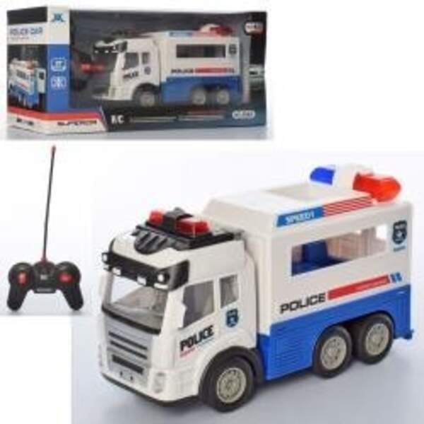Машина 696A (12шт) полиция, р/у, 21,5см, звук, свет, на бат-ке, в кор-ке, 35-17-12см (шт.)