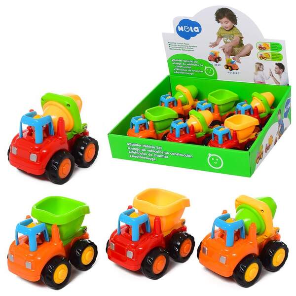 Машинка 326 CD (144шт) інер-я, будтехніка, 9-6-7см, 6шт (2 види) у дисплеї, 26-8,5-20см (шт.)