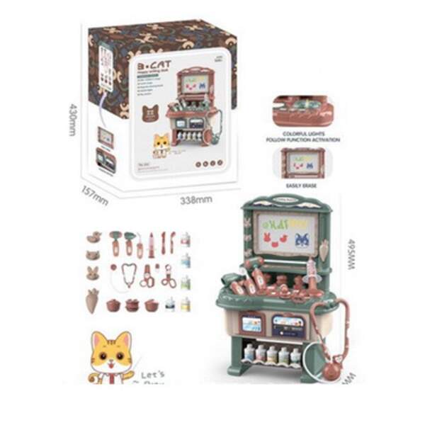 Лікар XQ328-6 (12шт) стіл 35-49,5см,муз,св,мед.інструмент,дошка для малювання,2ц, бат, кор,34-43-16 (шт.)