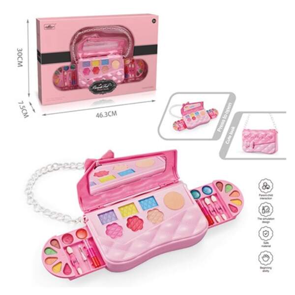 Косметика M-622 (18шт) 2 яруси, тіні, блиск, помада, пензлики, сумочка, в кор-ці, 46,5-30-7,5 см (шт.)