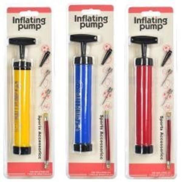 Насос MK 4900 (60шт) 23,5см, для шариков/мячей/камера, 3цвета, в слюде, 11-36-5см (шт.)