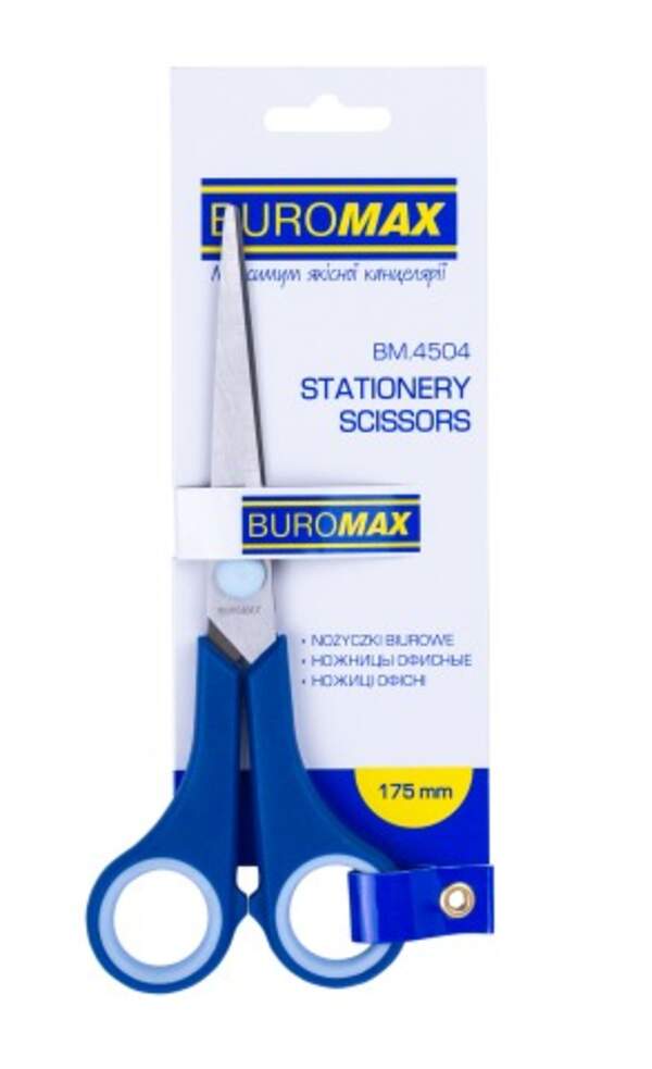 Ножиці, руч. з гумов. вставками, 170мм BM.4504 (1/12/144шт) (шт.)