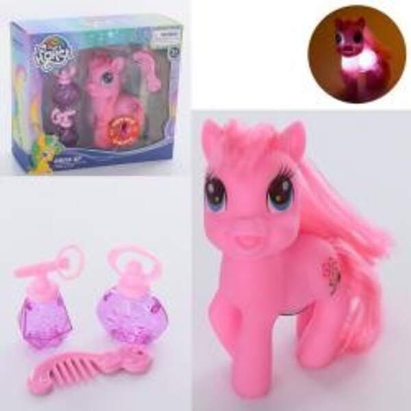 Конячка SG-K2011 (96шт) LP, 12см, гребінець, флакони, світло, бат-таб, у кор-ці, 21,5-20-6см (шт.)