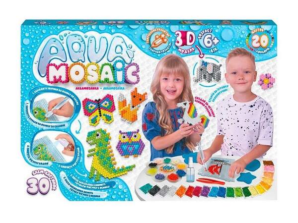 Креативна творчість "Aqua Mosaic" великий набір (10) AM-01-01 (шт.)