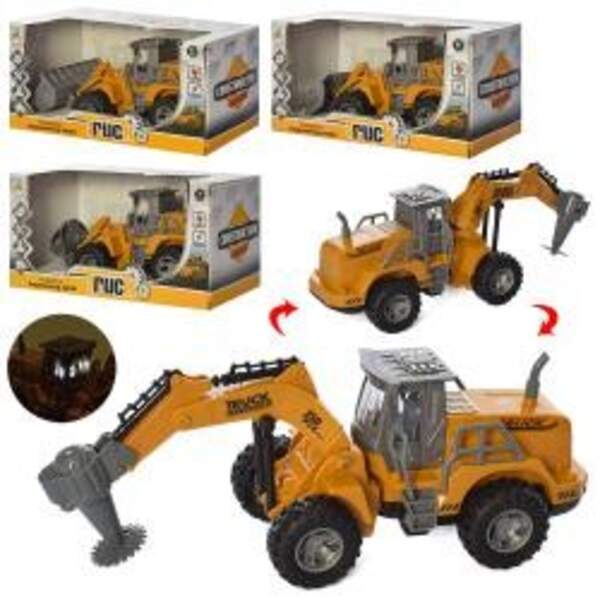 Будтехніка JC20-12-13-14-18 (36шт) інер-я, 23см, звук, світло. 4 види, бат-таб, в кор-ці, 25-12,5-10 (шт.)