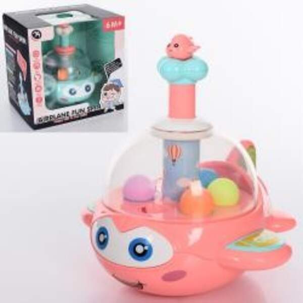 Дзига BM1201 (36шт) літак, 16см, кульки, 2 кольори, в кор-ці, 21,5-21-17см (шт.)