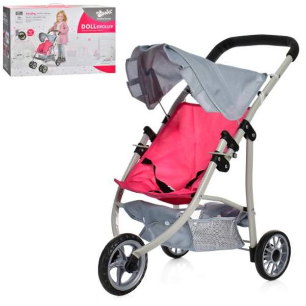 Коляска SO-617-2B (6шт) для ляльки, 58-34-в60см, прогулянкова, кошик, козирок, кол 3шт, в кор, 50-31 (шт.)
