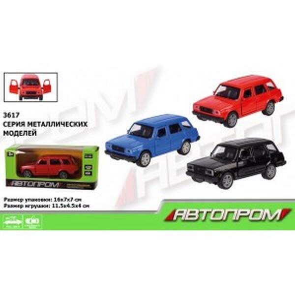 Машина метал 3617 (96шт/4) "АВТОПРОМ", 1:32,3 кольори, відкр.двері, в кор.16 * 7 * 7см (шт.)