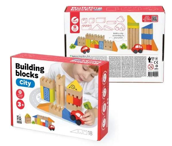 Будівельні блоки Місто 18 ел., арт.900538 (шт.)