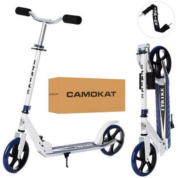 Самокат SR 2-010-10-W-BL (1шт) алюм+сталь,2колПУ200мм,кермо87/96см,підніж52/30-11см,підстав,склад,си (шт.)