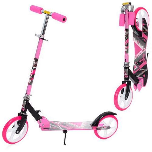 Самокат SR 2-050-1-P1 (1шт) сталь,2колесаПУ200мм, кермо87/97см,підніжка52/30-11см,підставка,складний (шт.)