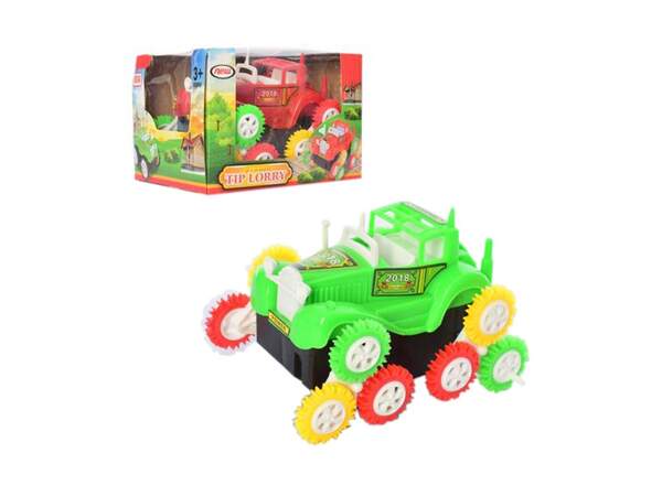 Машина 1125A (120шт) трюкова (перекрут), 11см, 2 кольори, на бат-ці, у кор-ці, 12,5-9-10,5см (шт.)