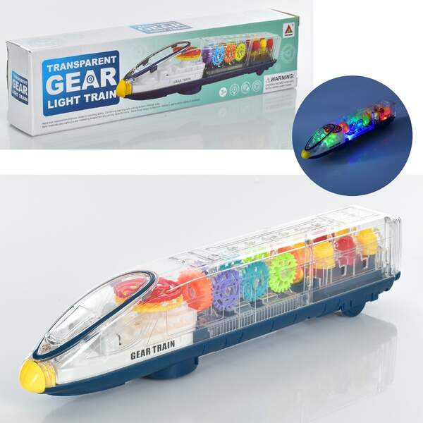 Потяг FS238-2A (24шт) 30см, муз, звук, світло, їздить, шестерні, на бат-ці, у кор-ці, 30-7,5-5см (шт.)