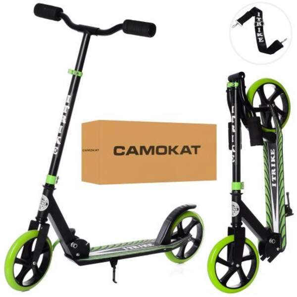 Самокат SR 2-010-10-B-GR (1шт) алюм+сталь,2колПУ200мм,кермо87/96см,підніж52/30-11см,підстав,склад,зе (шт.)