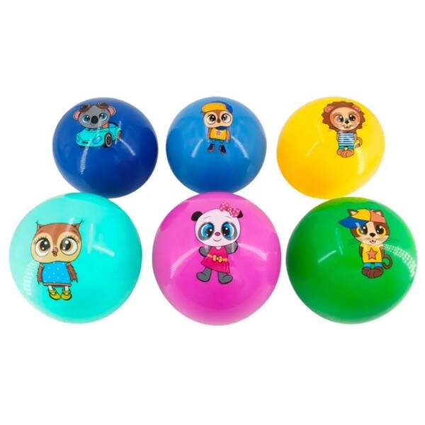 М'яч гумовий арт. RB2110 (300шт)9" 55 грам, 6 кольорів (шт.)