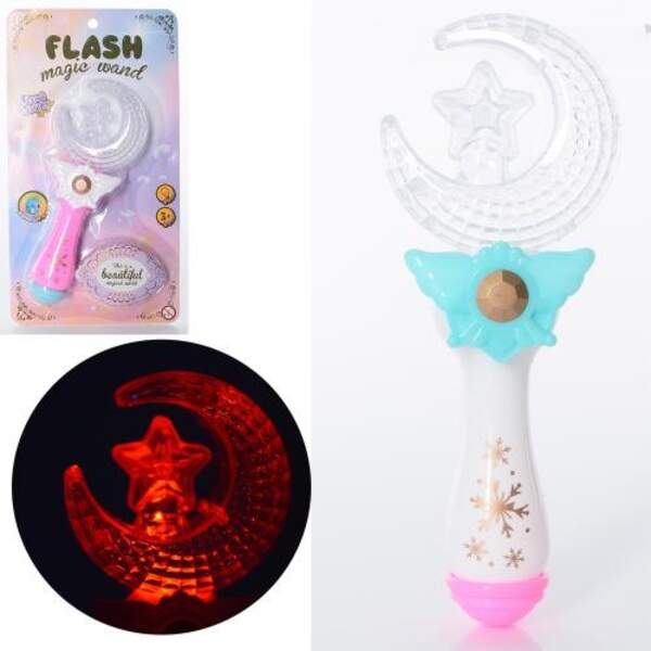 Чарівна паличка 3985A-1 (240шт) 17,5см, світло, 2 кольори, бат-таб, на листі, 13,5-25-4см (шт.)