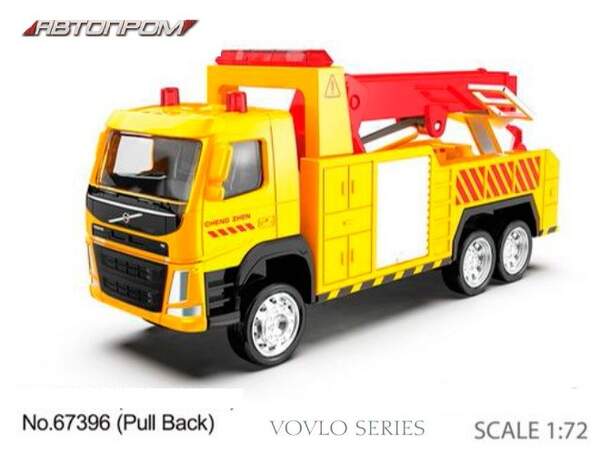 Машина метал АВТОПРОМ арт. 67396K (96шт/2) 1:72 Volvo Rescue truck, рухомі елементи,в кор.13,5*7*5см (шт.)