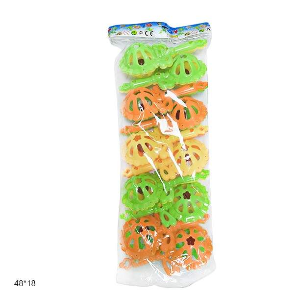 Брязкальце 1214D набір 3кол.10шт.в кул.48*18 /96/ (шт.)