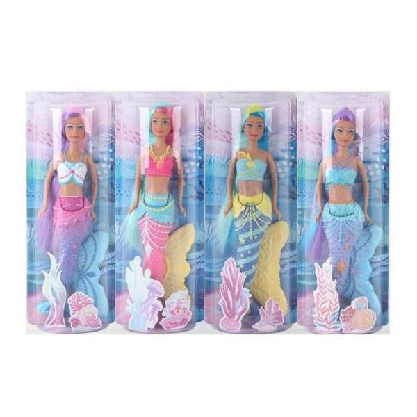 Лялька DEFA 8483 (30шт) 35см, русалка, 4види, у слюді, 33,5-12,5-5,5см (шт.)