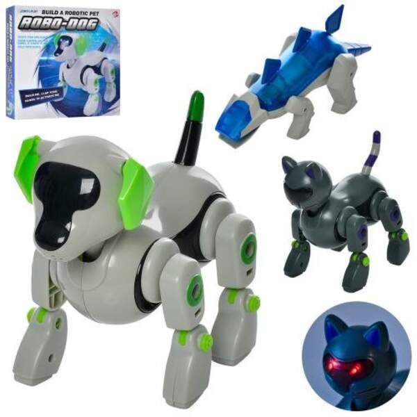 Тварина Z20-21-22 (18шт) збирається, зв, св, ходить, 3в (собака / кішка / диноз), бат, в коробці (шт.)