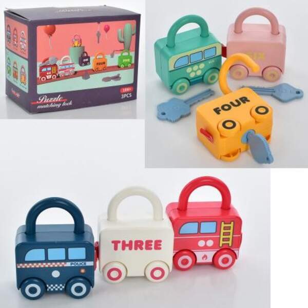 Гра MT033512 (48шт) 7см, машинка-замок, 6видів, в кор-ці, 13-8-10см (шт.)