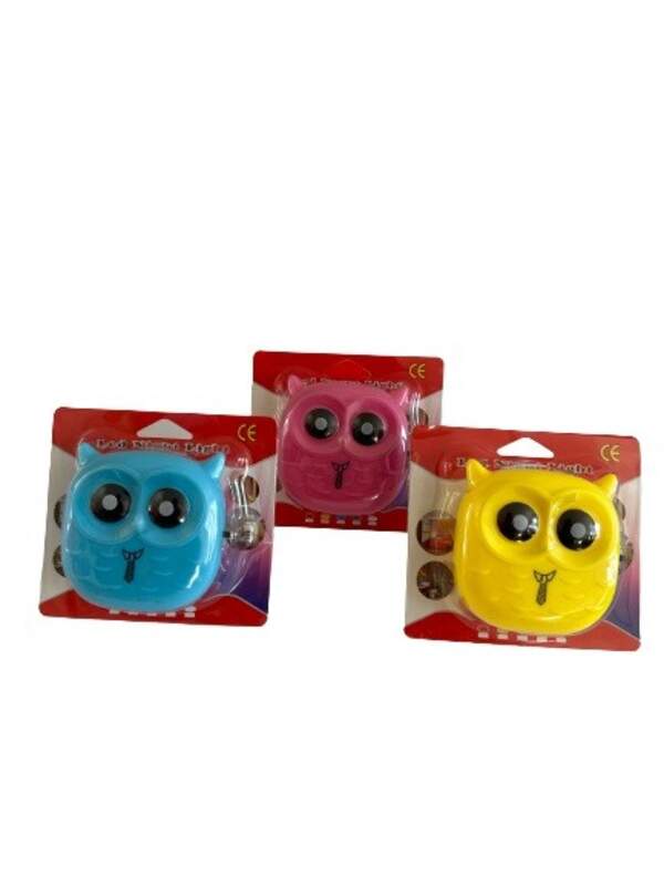 Нічник №2209-4 від розетки форма Сова 3кол. у кор. 120шт в середній коробці (480) (шт.)