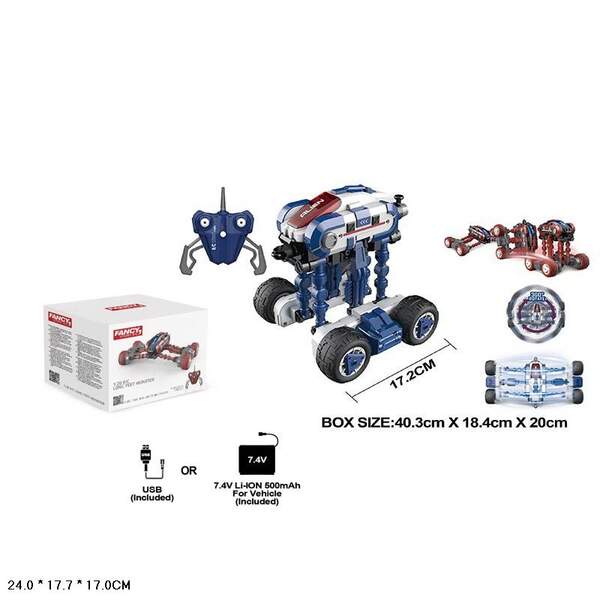 Іграшка машинка трюкова, р/к, акум. CJ26A01-1/02-1 (18шт/2) 2кольор, у кор. 40,3 * 18,4 * 20см (шт.)