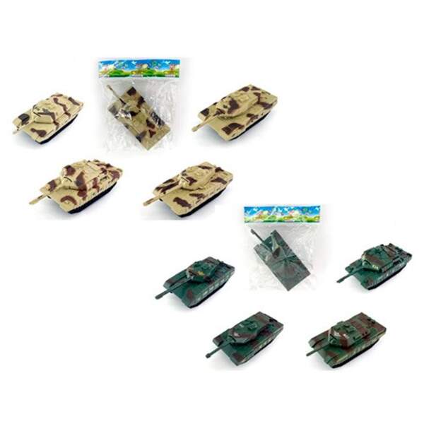 Танк 531-5-6 (216шт) інер-я, 11см, поворот вежі 360, 4 види (2 кольори), у кульку, 11-16-4см (шт.)