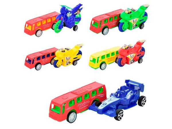 Набір машинок 666-284-85-86 (480шт) 2шт, 8см, 3 види, мікс кольорів, у кульку, 10-13-3см (шт.)