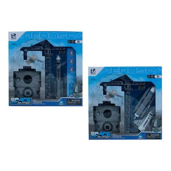 Набір з фігурками T079-079A (24шт) космічна станція, на запуску, 2 види, в коробці 29-28,5-6,5см (шт.)