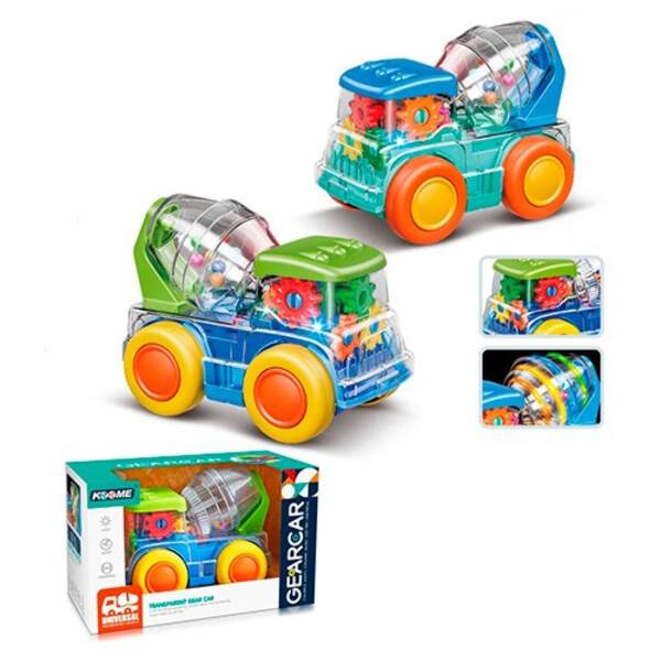 Бетонозмішувач M03-A (24шт) 15см, звук, світло, рухомі деталі, шестерні, на бат-ці, в коробці, 21,5- (шт.)