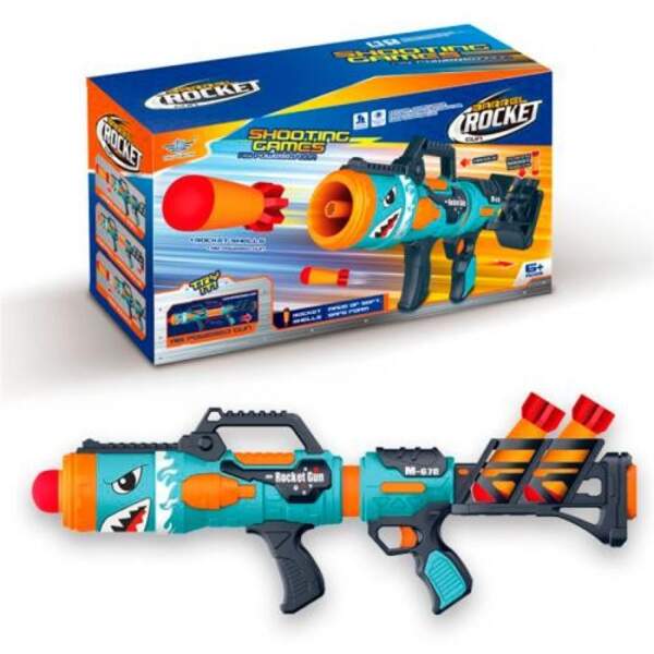 Автомат LZ059 (8шт) 62см, помповий, м'які гранати 14см, 3шт, в коробці, 42-22-15 (шт.)