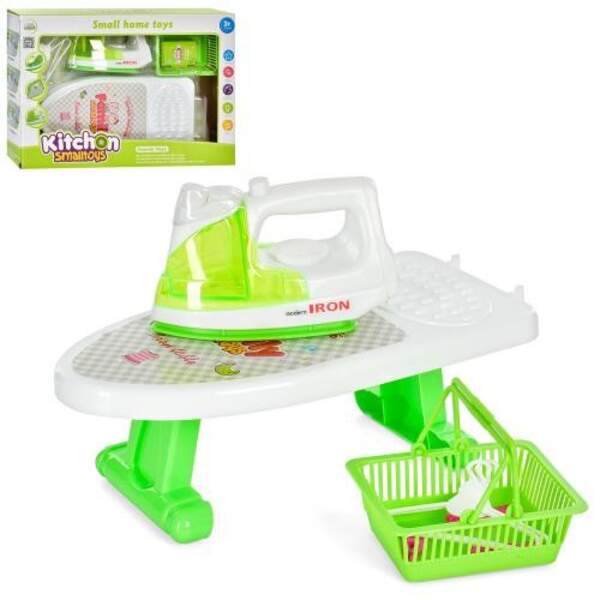 Набір побутової техніки 6605-3 (48шт) праска14см,глад.дошка,корзина,вішалки,зв,св,бат,кор,36,5-25-7, (шт.)