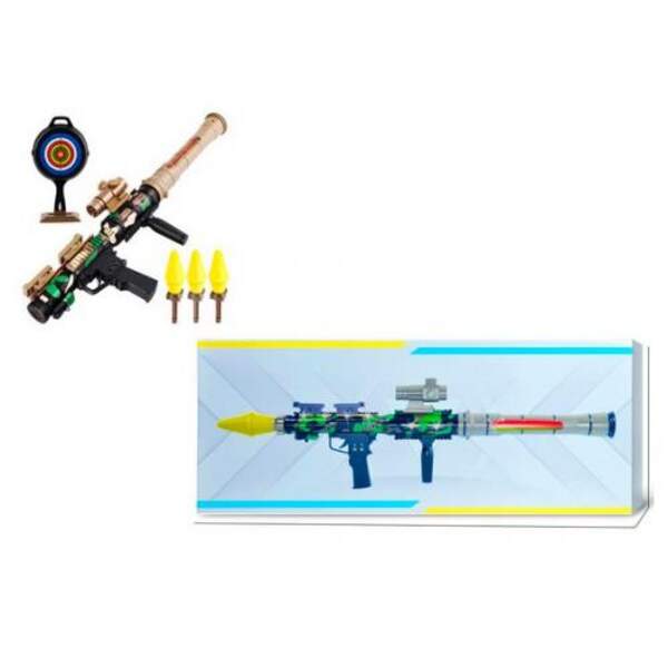 Гармата 188B (12шт) 60,5см, снаряди 3шт, мішень, приціл, звук, світло, на бат-ці, в коробці, 62,5-25 (шт.)