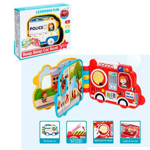 Гра 35886 (24шт) книжка, 20см, розвив, авто,муз(англ),світло,2 кольори, на бат-ці,у коробці,25-21 (шт.)