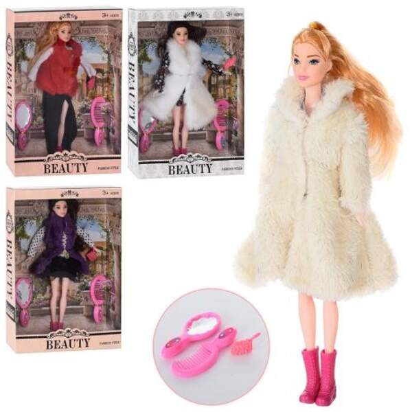 Лялька 1846C (32шт) 30см, гребінець, дзеркало, сумочка, 4 види, у коробці, 23-32,5-6см (шт.)