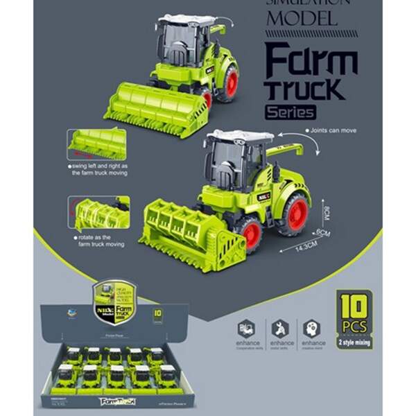 Комбайн 706-32 (70шт) інер-я, 13см, рухомий. деталі, 10шт (2 види), в дисплеї, 42-8,5-30,5см (шт.)