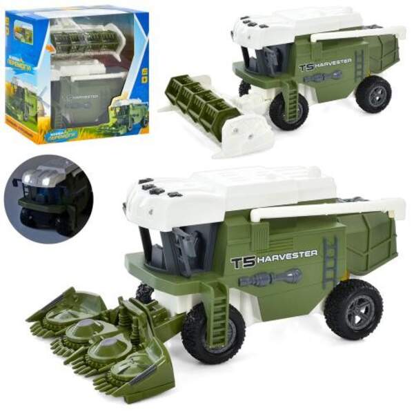 Комбайн M 4940 (18шт) 21см, інерція, звук, світло, на бат-ці (табл), 2 види, в коробці, 24-22-11,5см (шт.)