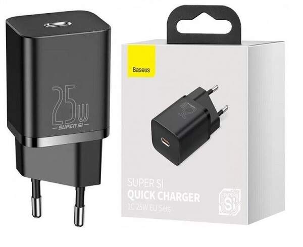 МЗП Baseus Super Si  Quick Charger 1C 25W EU Black (CCSP020101) (шт.)
