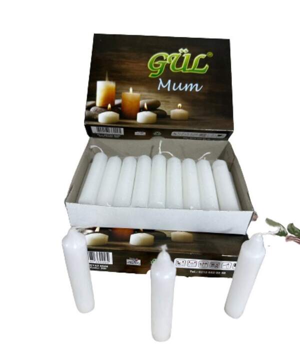 Свічки турецькі 10см GUL MUM 20шт в упак. (48) (шт.)