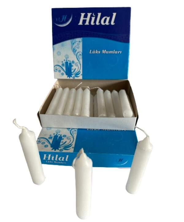 Свічки турецькі 10см HILAL LUX 20шт. (60) (шт.)
