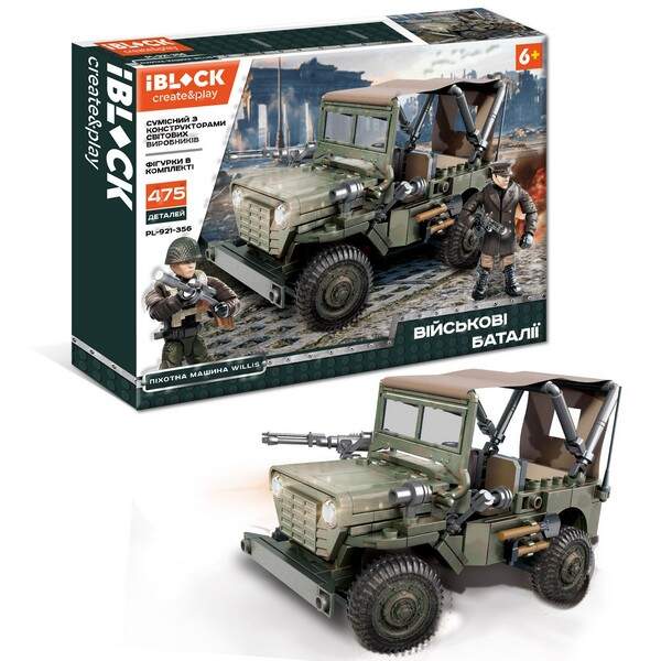 Конструктор IBLOCK арт. PL-921-356 (24шт/2) Військові баталії, 475дет. фігурки в комплекті, в кор.45 (шт.)